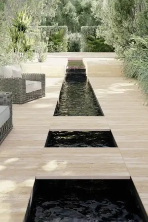 Dalle sur plot 60.5x60.5x1.8 cm TRAVERTINO rectifié Promotion Saisonnière